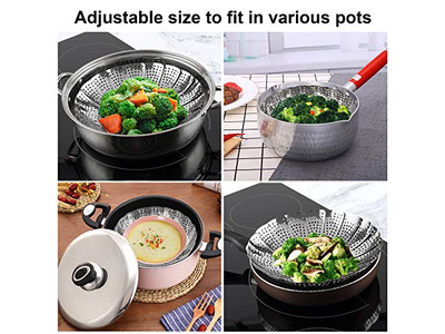 وعاء مومو ألمنيوم للطعام سلة بخار الخيزران