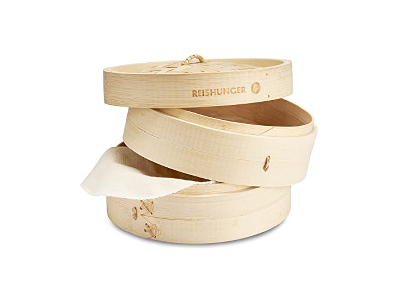 سلة بخار الخيزران للديم سوم والحلويات