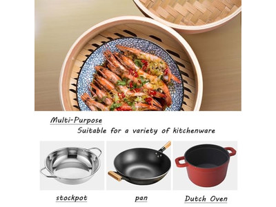 اشترِ سلة بخار الخيزران لقدر 8 تورتيلا