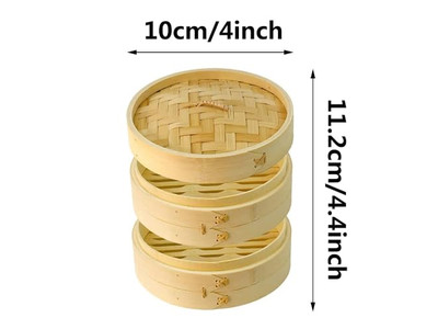 سلة بخار الخيزران الصينية للديم سوم