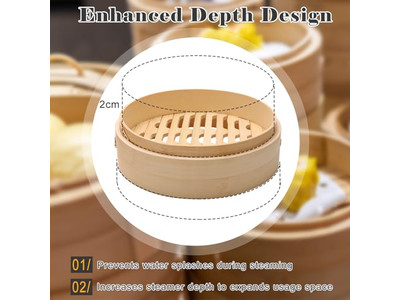 وعاء كعك البخار الآلي سلة بخار الخيزران