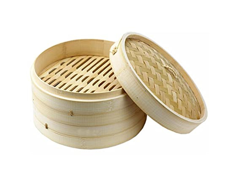 أواني طهي بالبخار للطعام سلة بخار الخيزران