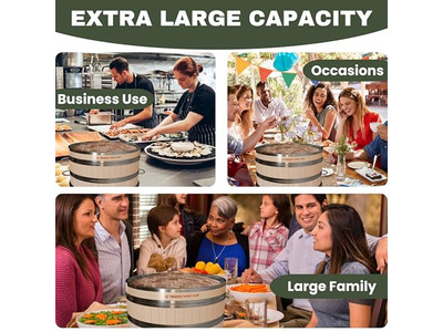 مبخرات طهي على الموقد سلة بخار الخيزران