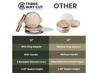 مبخرات طهي على الموقد سلة بخار الخيزران